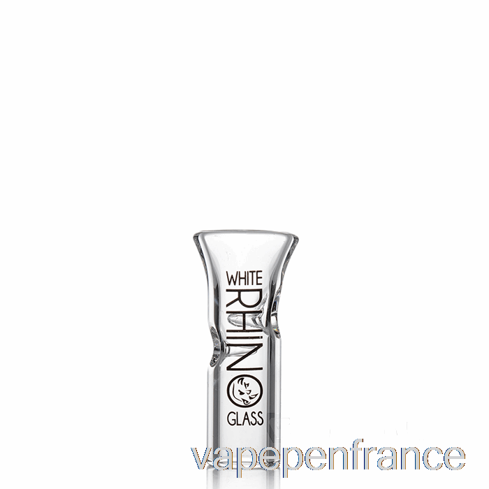 Pointes En Verre De Rhinocéros Blanc Pointe En Verre Plat [xl] Stylo Vape